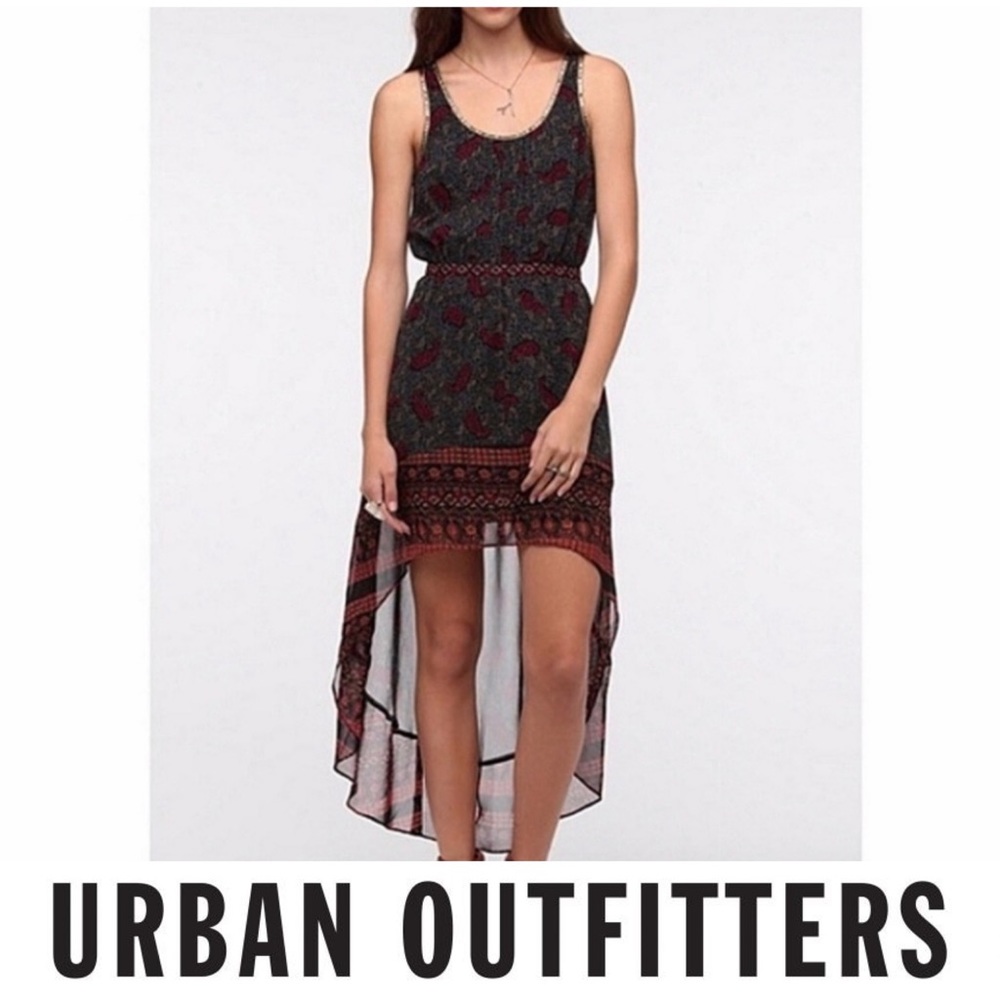 *SALE* Urban Outfitters Ecote High Low Paisley Sequin Neckline Dress
